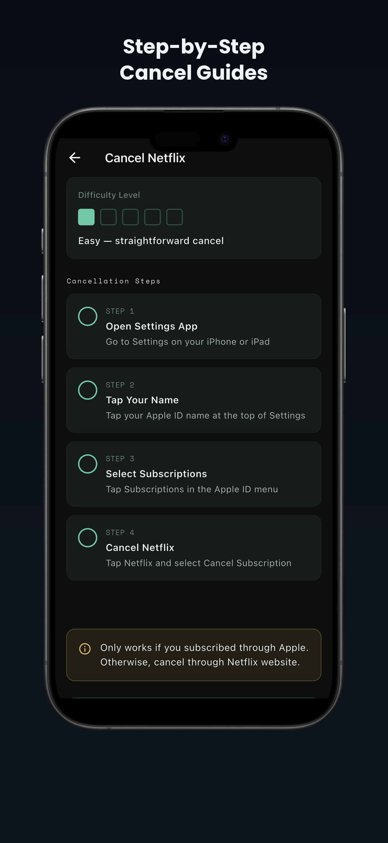 Chompd step-by-step cancellation guide for Netflix